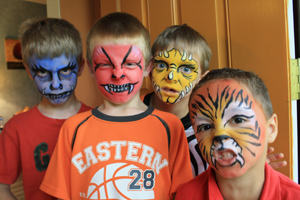 Boy's Birthday Face Painting