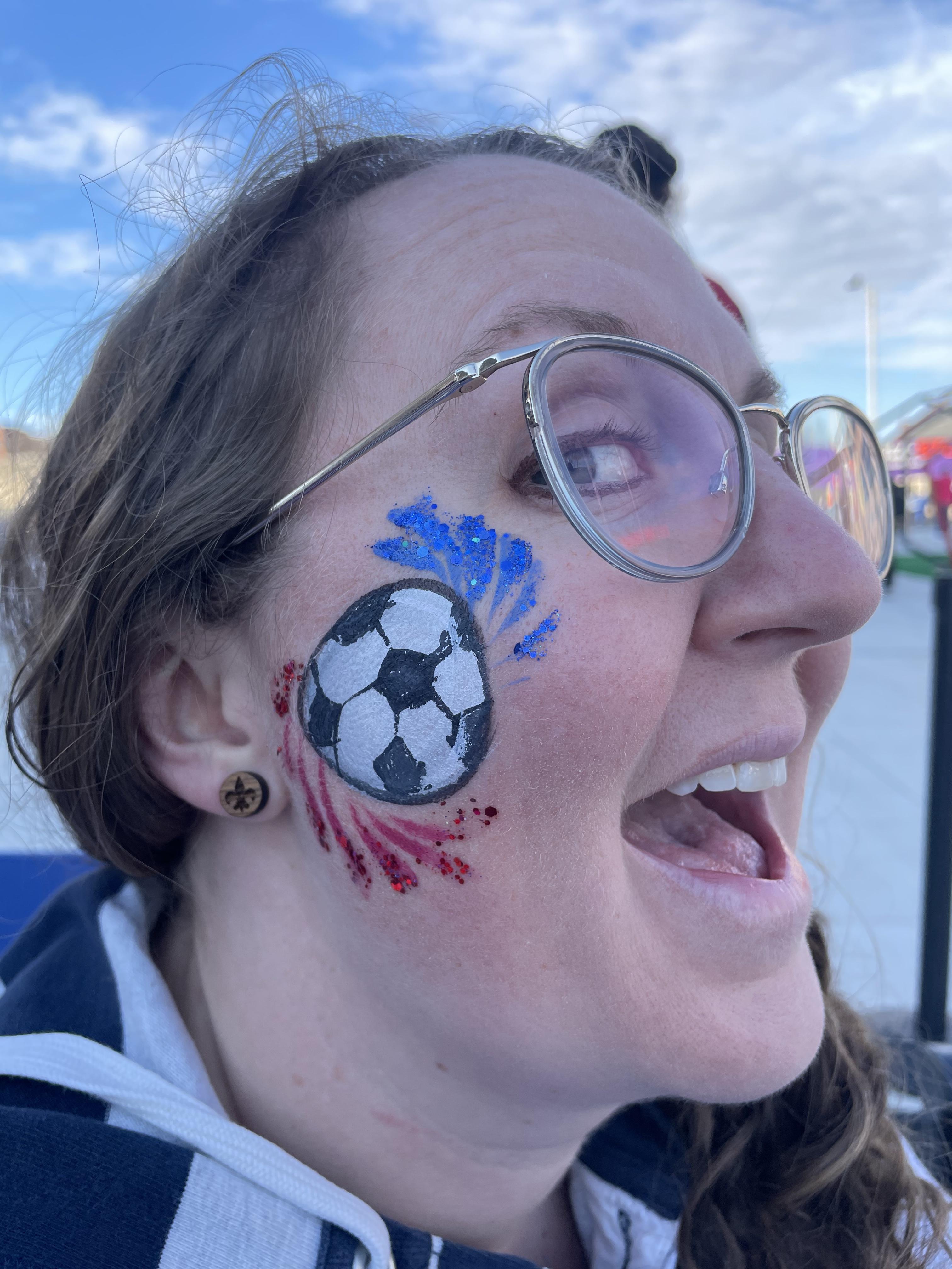 Soccer Party Face Painting