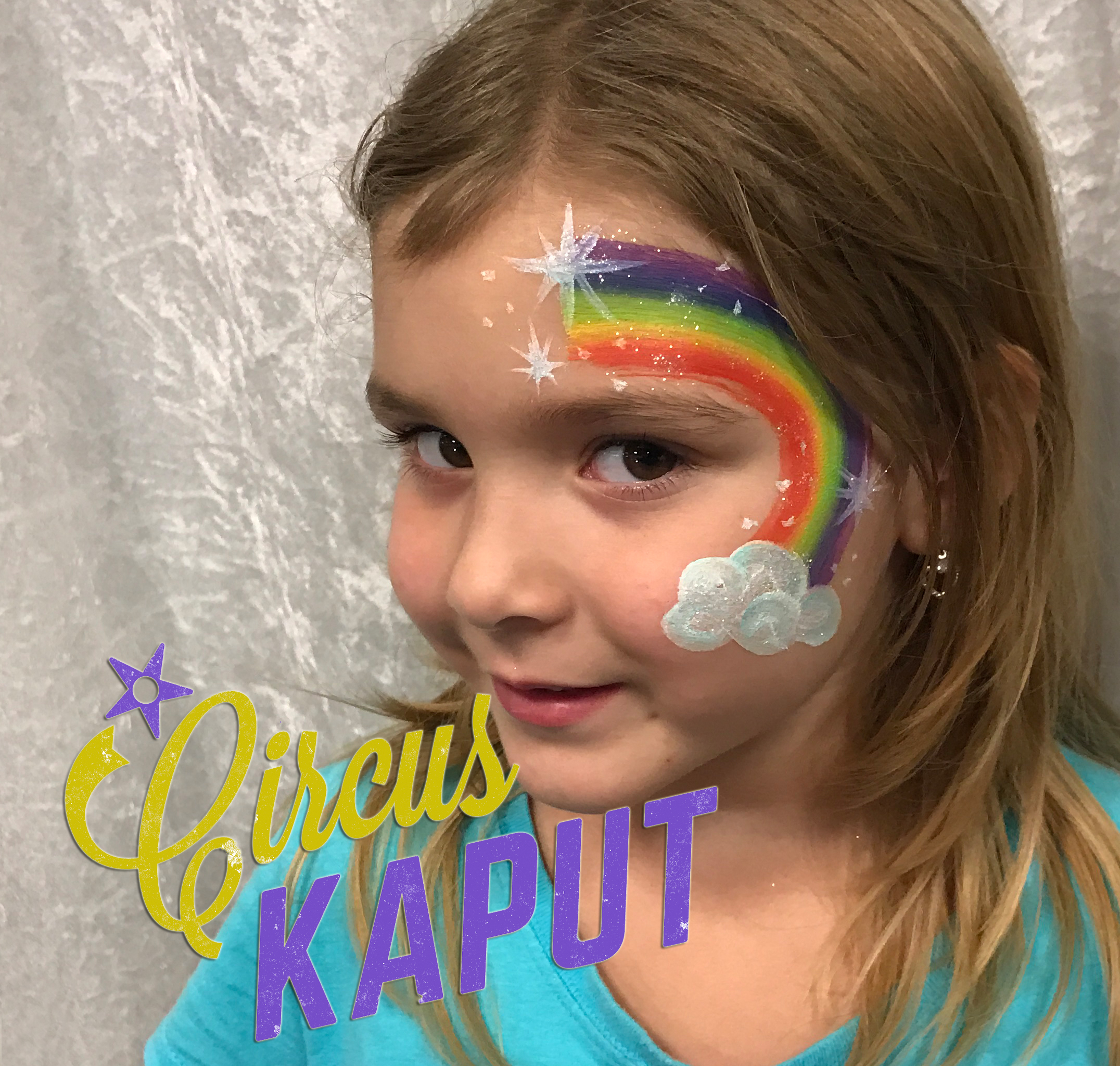 Rainbow face painting