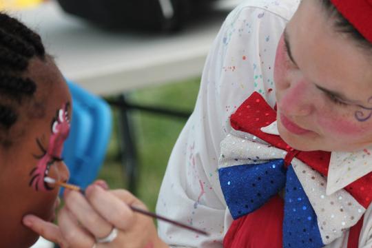 4th of July Party face painting