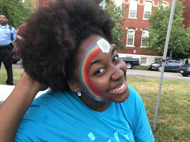 Rainbow Party face painting