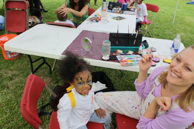 School Picnic Party face painting